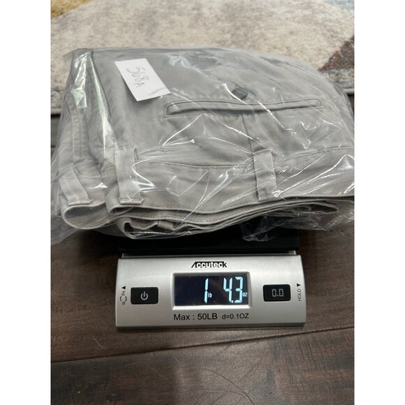 Jos A Bank Mens Beige Pleated Cotton Pants Size 36W X 29L - Picture 8 of 8